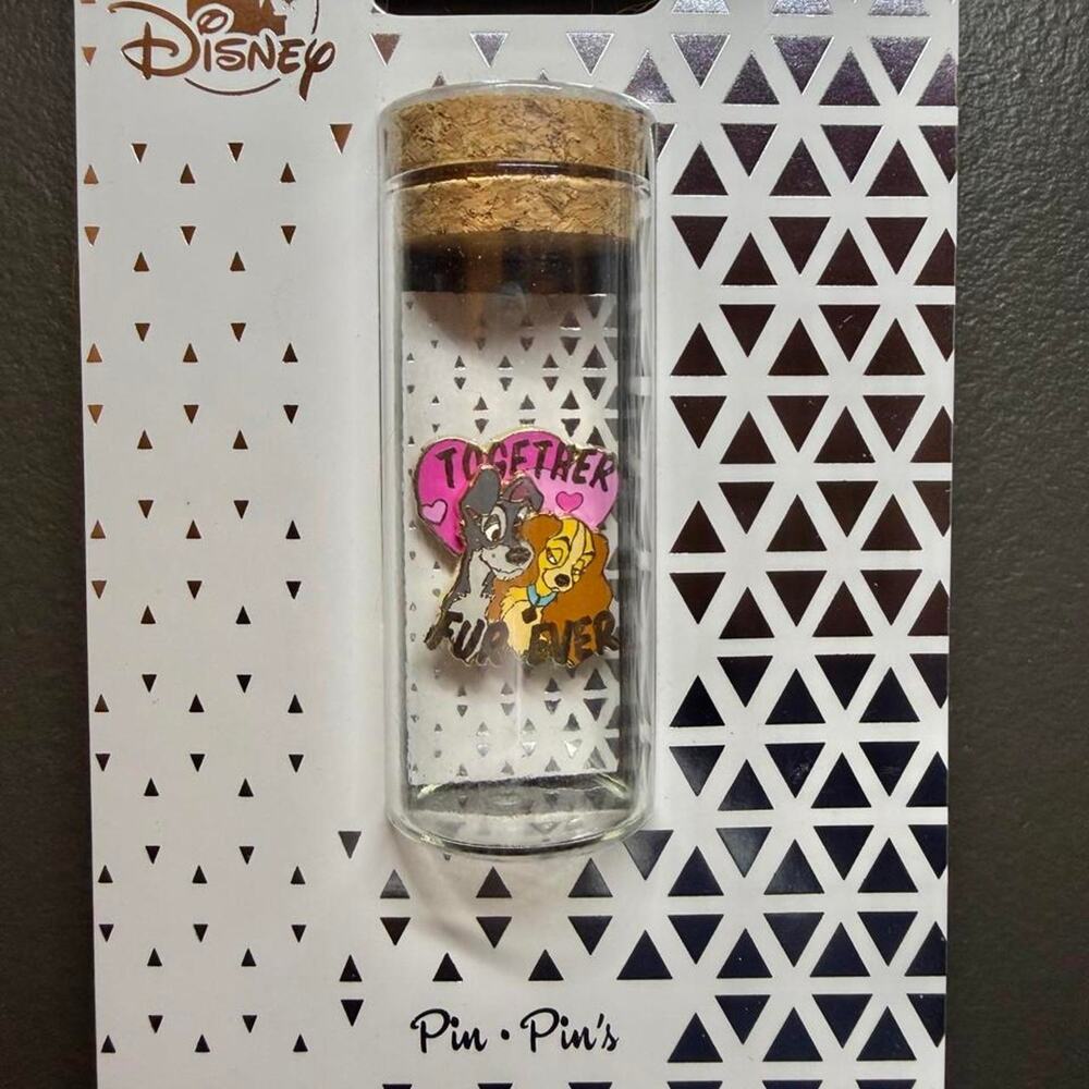 The Lady and the Tramp Pin in a Glass Tube